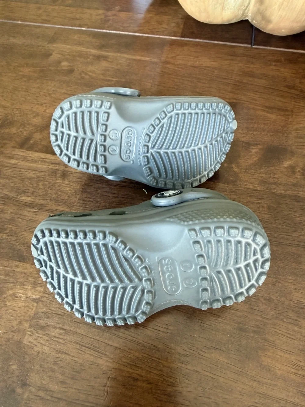 Toddler Grey Crocs- Size 4